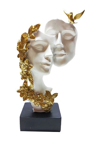 BV Decorative Statuette, Lovers, White, 26 cm, DO22067-A