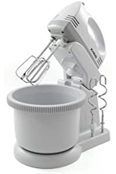 Khind 160W Electric Stand Mixer with 5 Speed Settings, 2L Stainless Steel Removable Bowl, Versatile