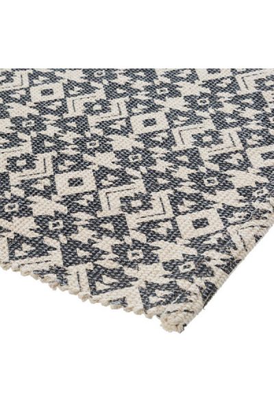 Atmosphera Printed Decorative Rectangular Cotton Rug Assorted Color 60 x 90cm