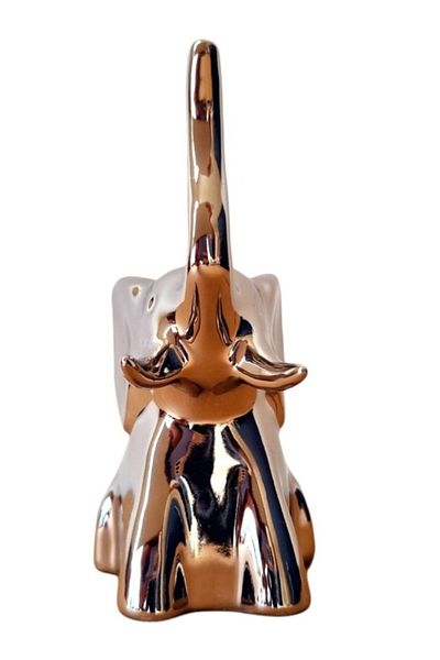 BV Decorative statuette, Elephant, Silver, 12 cm, DV02705AG