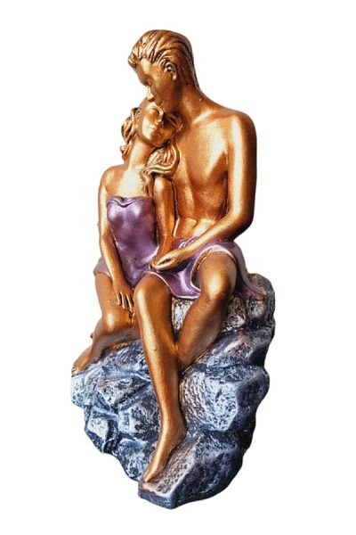 BV Decorative statuette, Couple in Love, Gold, 29 cm, DVSAS001