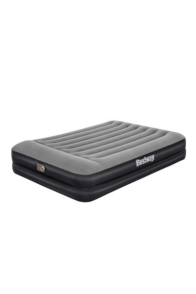 BESTWAY Inflatable Air Mattress - Large Air Bed with Comfortable Velvet Surface, Ideal for Camping a