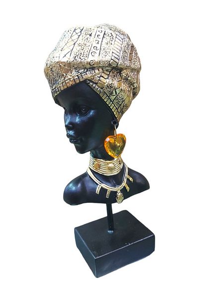 BV Decorative Statuette, African, Gold, 23 cm, LY240X