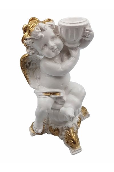 BV Decorative statuette, Angel, White, 23 cm, DV101-22Z