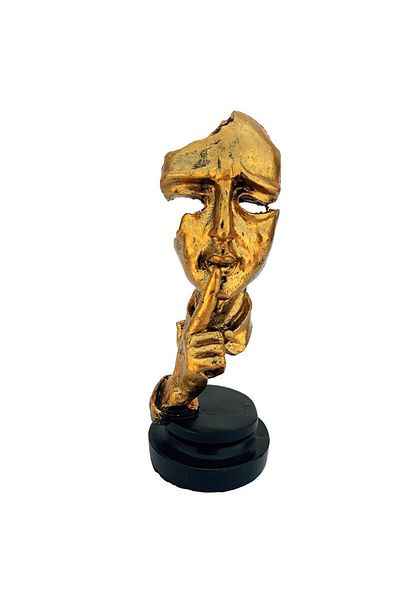 BV Statuette, Human Face, Tranquility, 15 cm, 1553G-1
