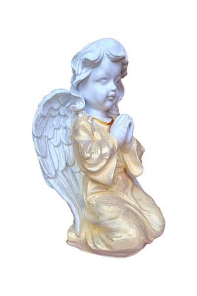 BV Decorative statuette, Angel, Gold, 33 cm, DVAN0704-11P
