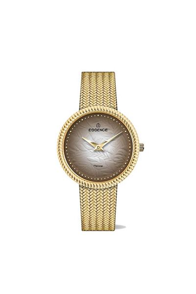 Essence D1230.140 Metal Cord Metal Case 3 Atm Water Resistant Gold Color Women Wristwatch