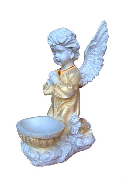BV Decorative statuette, Angel, Gold, 35 cm, DVAN0028-11P