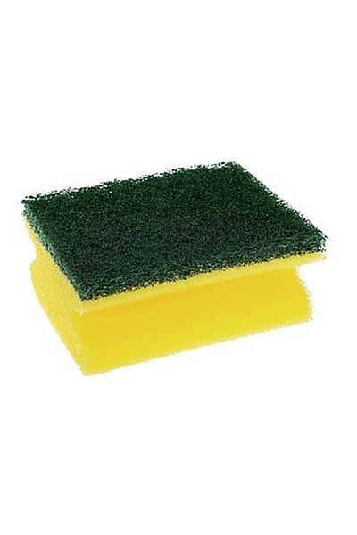 Scotch Brite 8-Piece Heavy Duty Classic Nail Saver Scrub Sponge Yellow and Green