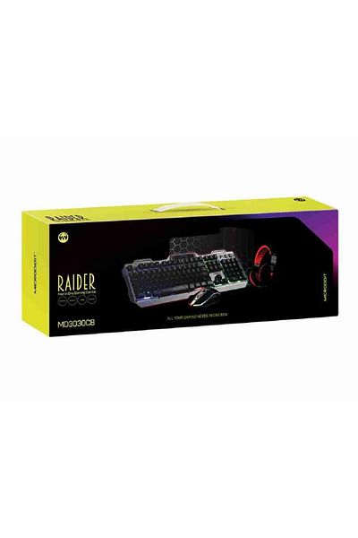 Microdigit This combo typically includes a gaming keyboard, mouse, headset, and often a mousepad.