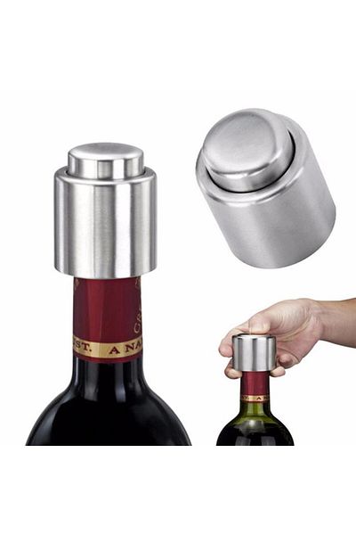 OEM 2 x Metal wine bottle stopper