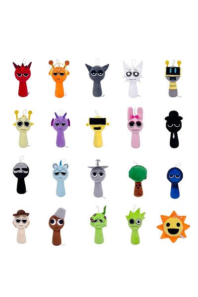 victiny Set 10 Sprunki&show plush toy VICTINY® 15/23 cm multicolor 50 models