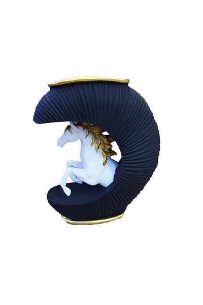 BV Decorative statuette Horse, Black, 20 cm, 091407C