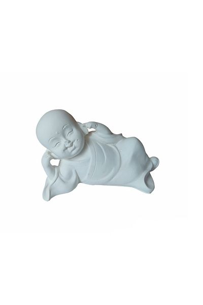 BV Decorative statuette, Buddha, I See, I Hear, I Speak, White, 13 cm, DVA3