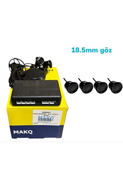 MAKQ Akıllı Araç Park sensörü Ses Uyarılı Park Etme Sistemi bip bip Uyarılı 18.5mm siyah göz