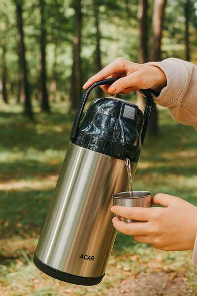 Pembishayatlar Büyük Boy Kaliteli 24 Saat Sıcak Tutan Termos