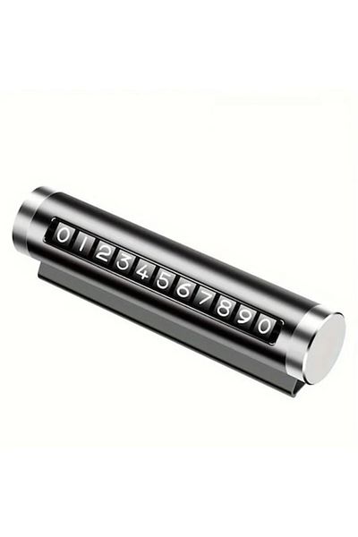 PROLİFE Suport auto pentru număr de telefon, numere glisante, rezistent la temperatură (aliaj de aluminiu), neretractabil,