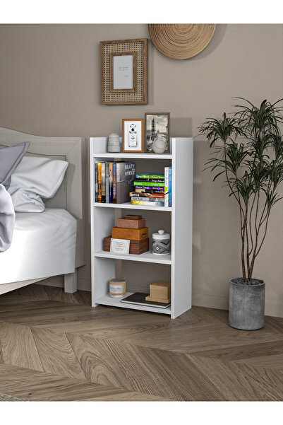PDMPOİNT DOLAP MARKET Kitaplık Yatak Yanı - Beyaz