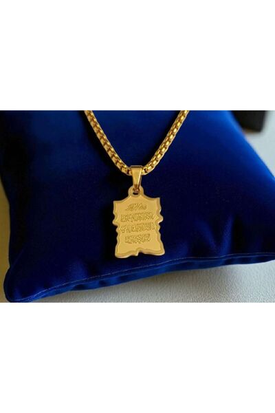 AKSESUARIM Nazar Dualı Çelik Kolye Ucu