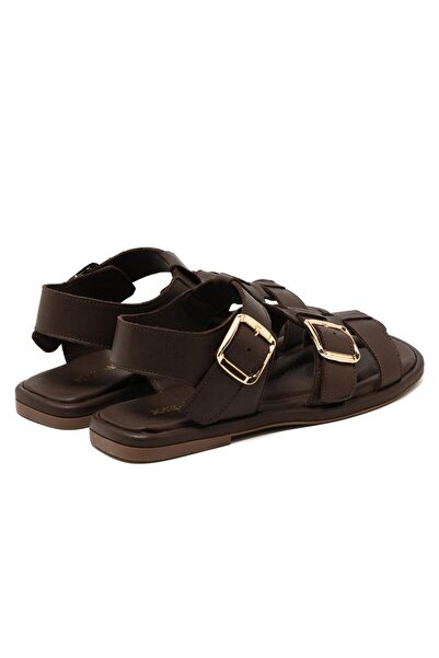 John May Women / Girls Sandals Rc-25Y-001-R29626 John May Brown Skin