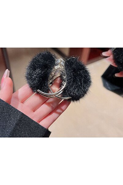 Shiklik MODA Cataramă neagră din pluș care oferă eleganță și confort împreună