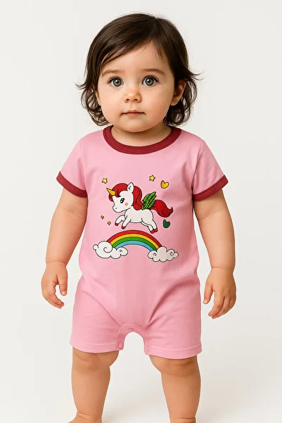 OEM Body pentru bebeluși, roz, unicorn, 3-6 luni