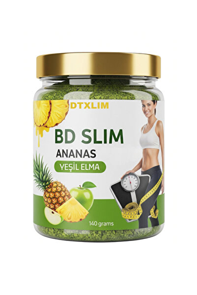 Bd Öğütülmüş Ananas ve yeşil elma özel 140 gram bromelain içerikli mangostan toz