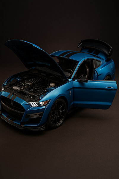 yumurcakstore MEGA 1/18 GT500 Alaşım ve Döküm Spor Araba Modeli Döküm Metal A...