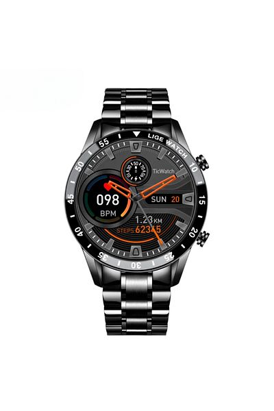 LUDORA Ceas Smart Inteligent LIGE by LUDORA®, 1 "28", HD Full Touch, Rezistent Apa, Curea Metalica