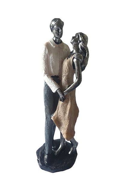 BV Decorative statuette, Couple in Love, Multicolor, 21 cm, GXL010