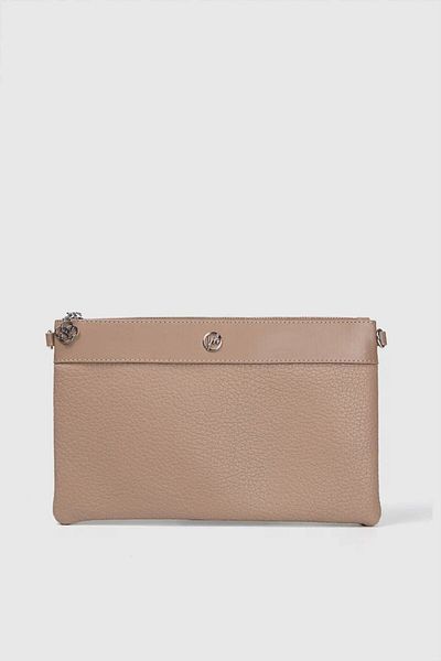 MORCA Women's Cross Strap Handheld Portfolio Bag Mink