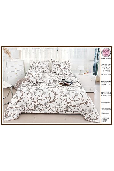 FIONNA.RO 5 Piece Quilt 2 Girls Cotton