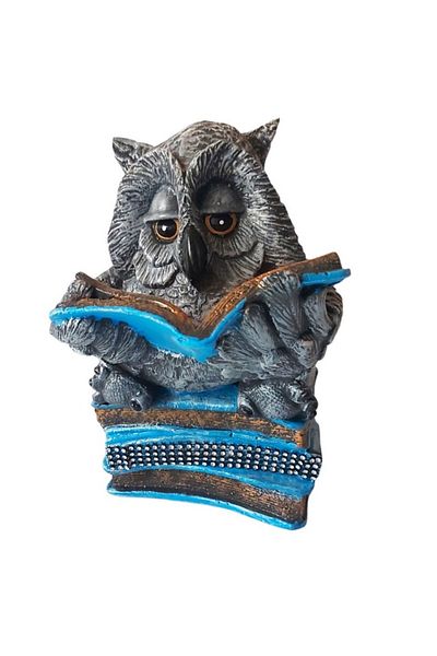 BV Decorative statuette in the shape of an Owl on a book, 25 cm, 356317DV