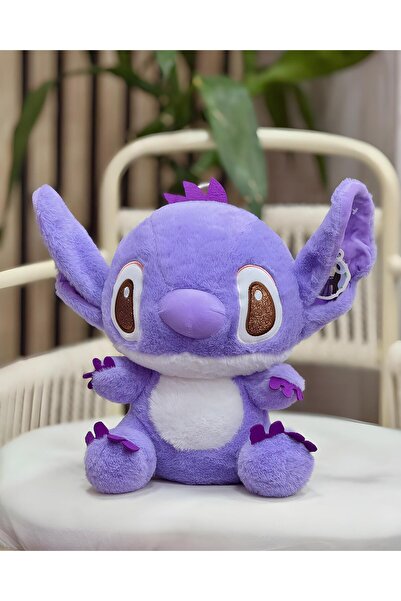 e-life shop İthal Kumaş XL Büyük Boy 55 cm. Lilo & Stitch Stiç Anime Figür Pe...