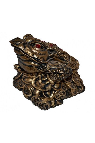 BV Decorative statuette, Feng Shui Frog, Bronze, 18 cm, DVRI008