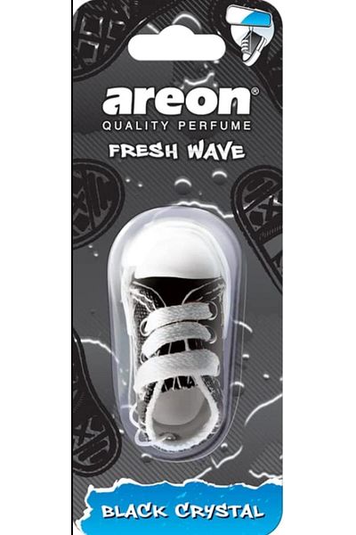 Areon Fresh Wave Shoe Black Crystal Car Air Freshener, FW01