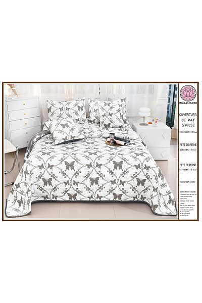 FIONNA.RO 5 Piece Quilt 2 Girls Cotton