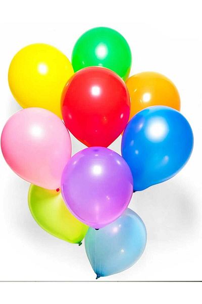 OEM Set of 100 Latex Balloons – Multicolor, Party and Birthday Decoration
