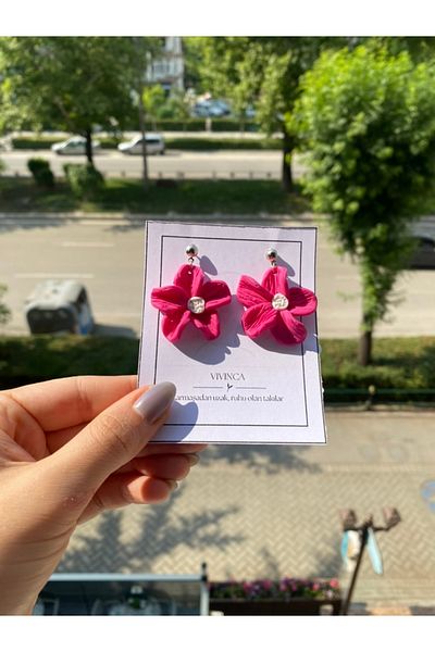 VIVINCA Handmade Polymer Clay Colorful Vibrant Lightweight Earrings - Vivinca Floral Pop