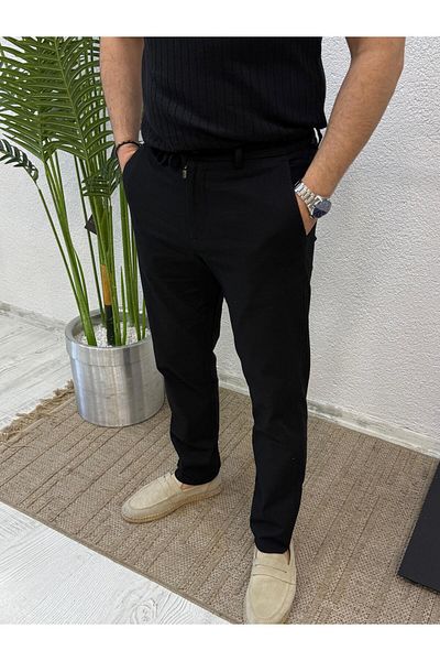 Yubacollection Linen Trousers Black