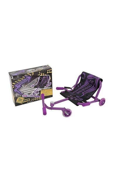 N2Y Wave Roller Scooter Twister with 3 Wheels and Comfortable Seat for Kids and Adults, Purple/Black