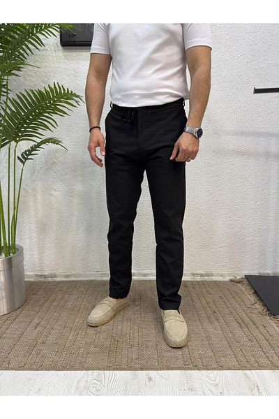 Yubacollection Parachute Double Leg Trousers Black