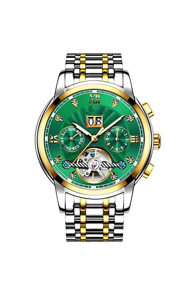 LUDORA Poedagar By ® Tourbillon Automatic-Mechanical Watch, Alloy, Metal Strap, 3atm Water Resistant