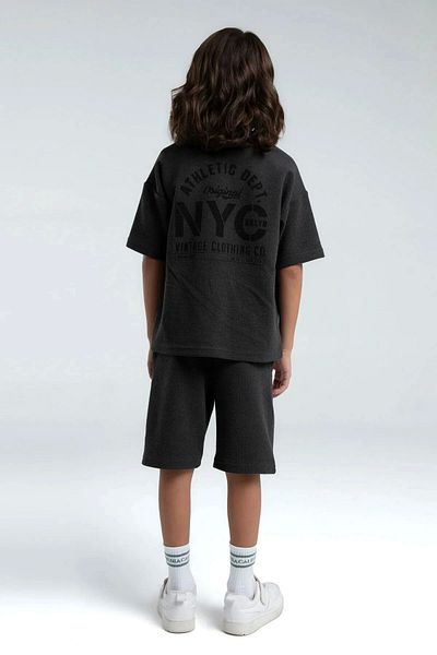 Rolypoly Boy's bermuda set - anthracite