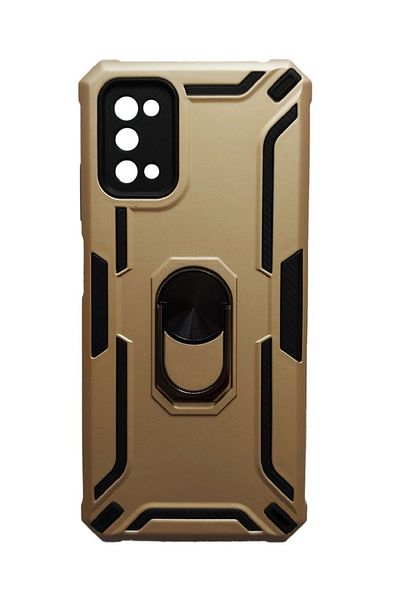 BV Husă de telefon compatibilă cu Samsung Galaxy A02s, Puternică, Inel și placă metalică, HT126