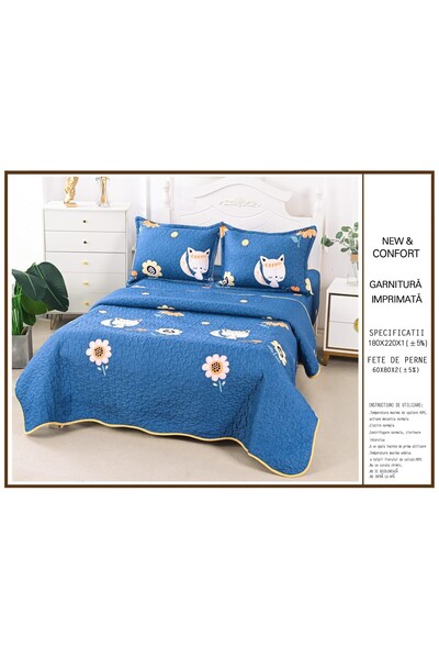 FIONNA.RO 1 Person Duvet Set - Flowers And Fox