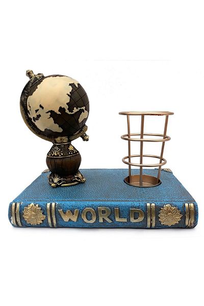 BV Globe with pen holder placed on book, Model 2, 627E