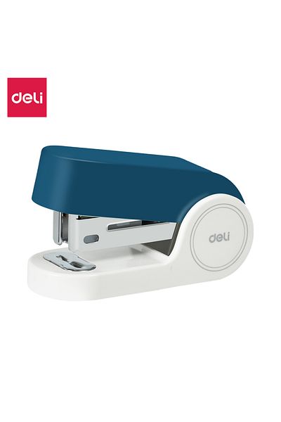 Deli EK203 Mini Stapler Set, 15 Sheets, 24/6 & 26/6 Staples, Blue – Ideal for Office & School