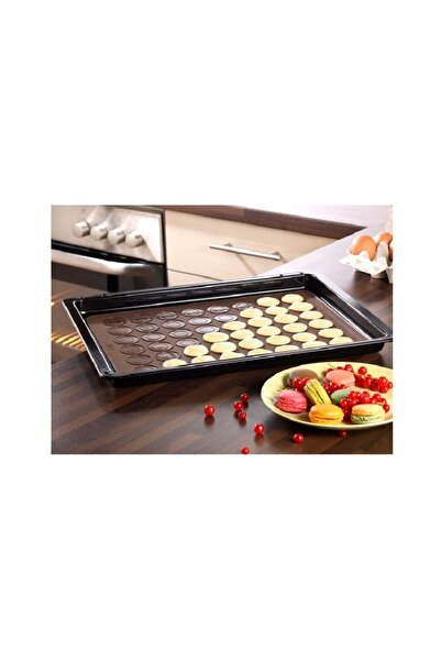 BV Covoraș din silicon pentru macarons, 48 de cavități, maro, 38 cm