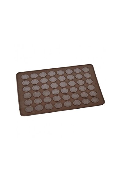 BV Covoraș din silicon pentru macarons, 48 de cavități, maro, 38 cm